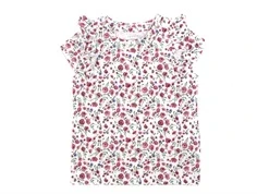 Name It bright white top blomster